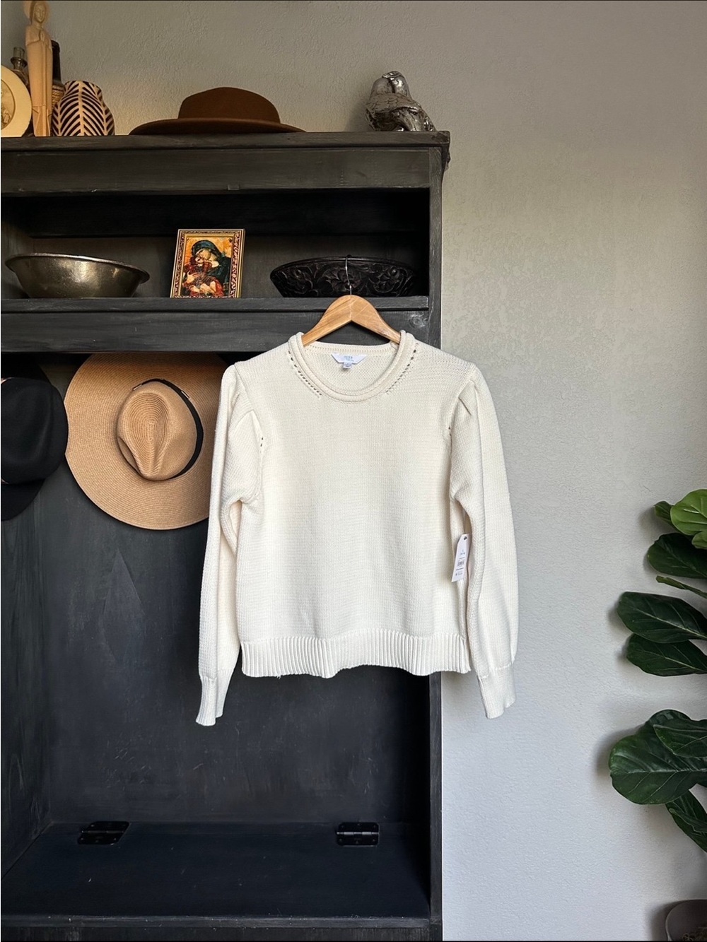 Womens Crewneck Knit Sweater Size Large